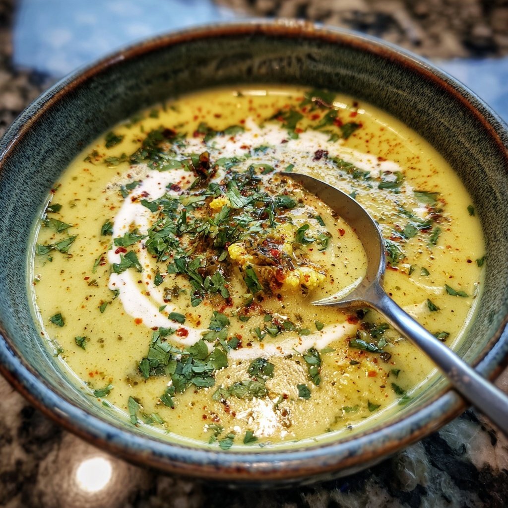 Blumenkohl Suppe Mit Curry