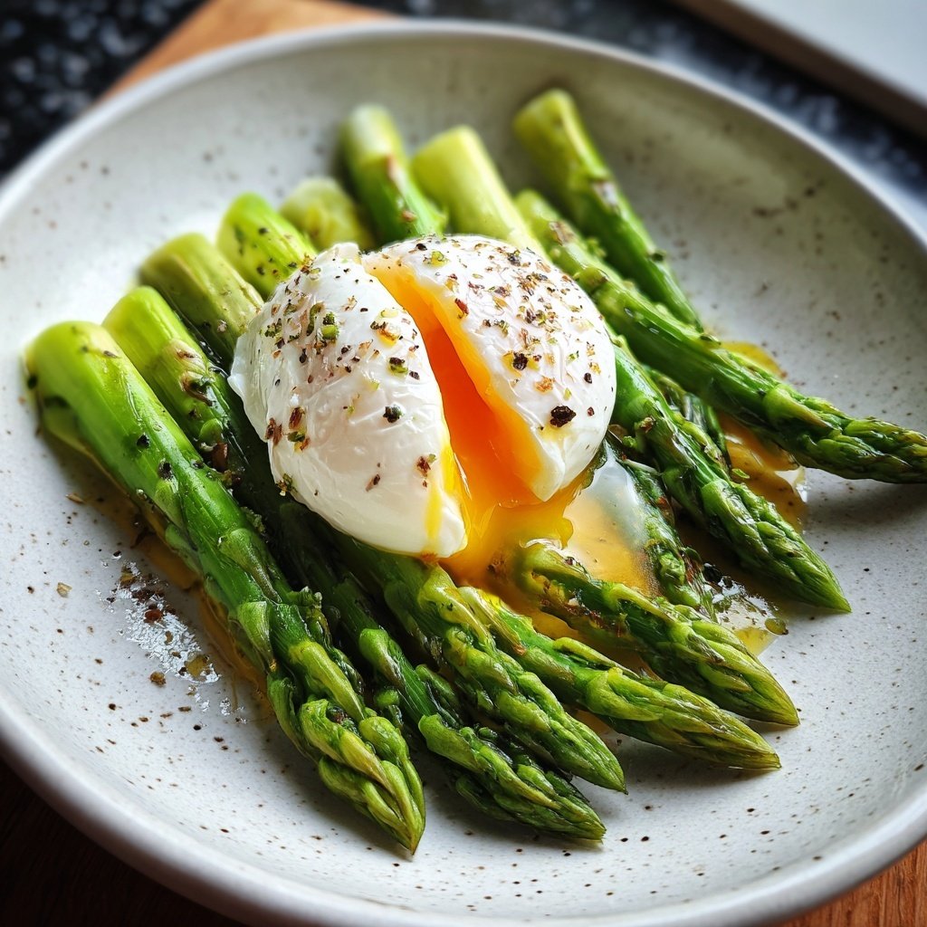 Grüner Spargel Mit Ei