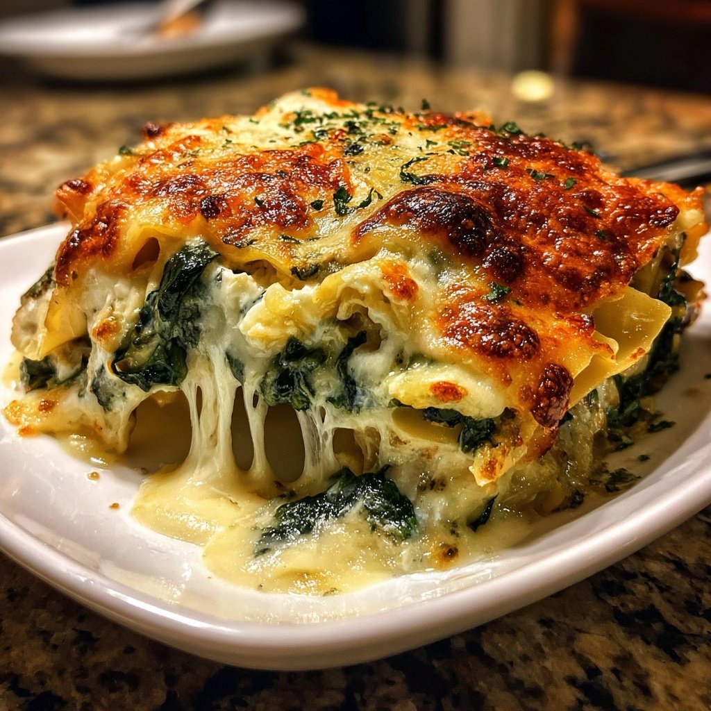 Nudelauflauf mit Spinat