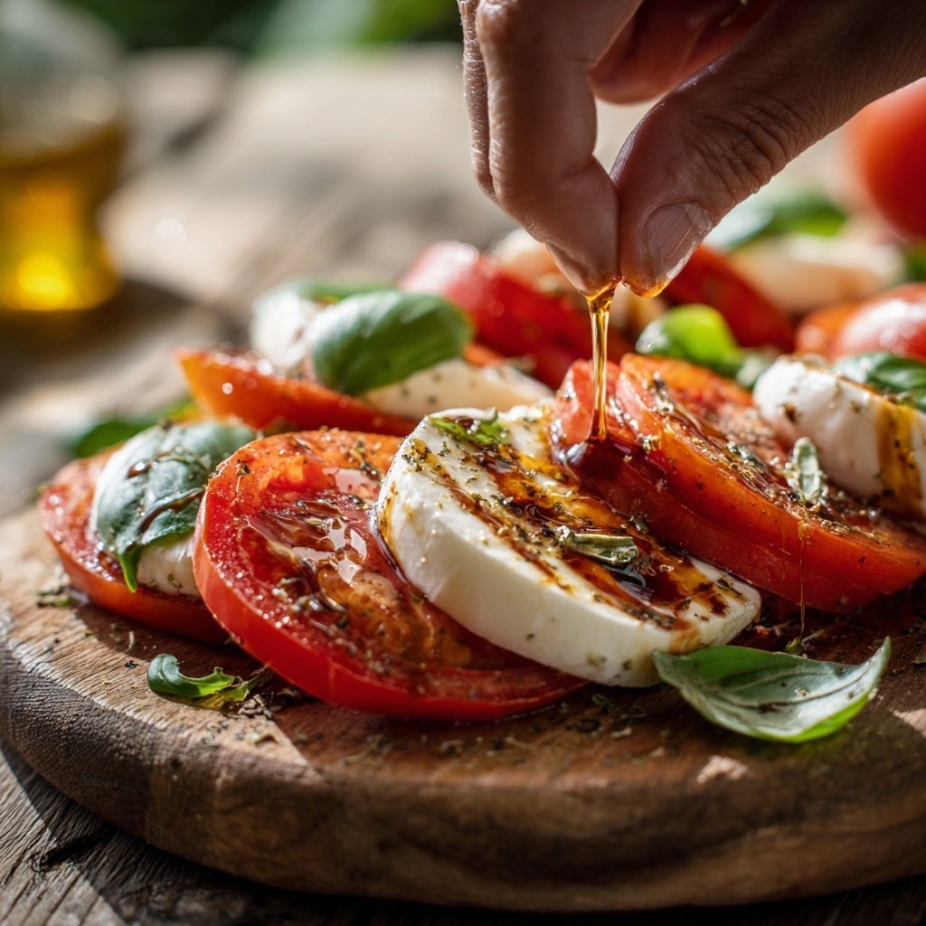 Tomaten Mozzarella Salat Zum Grillen Mit Basilikum
