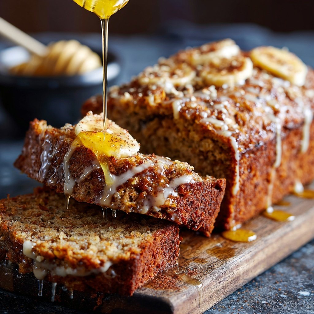 Bananenbrot mit Zimt und Honig