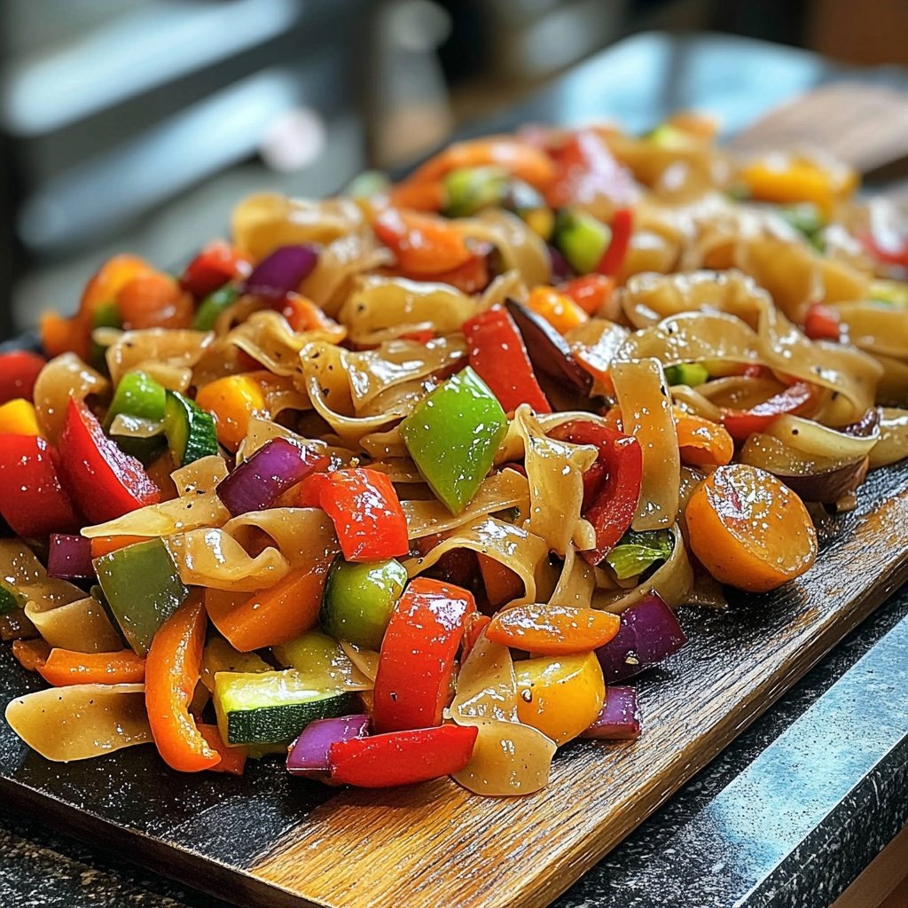 Gemüsepfanne mit Glasnudeln