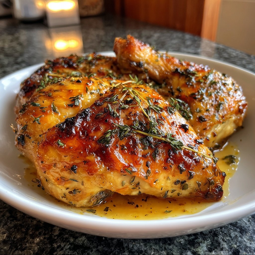 Hähnchen mit Honig-Thymian