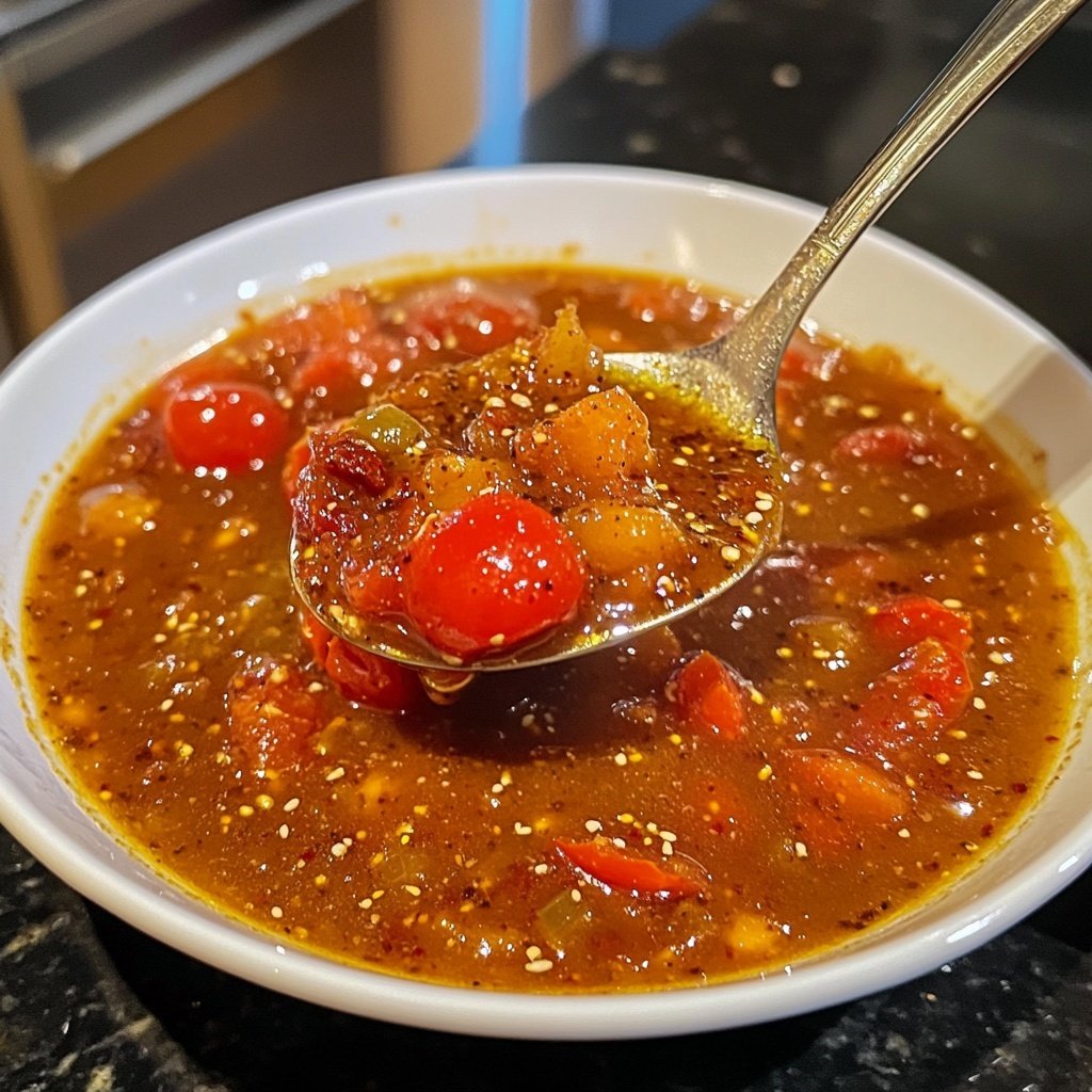 Tomatensuppe mit Chili