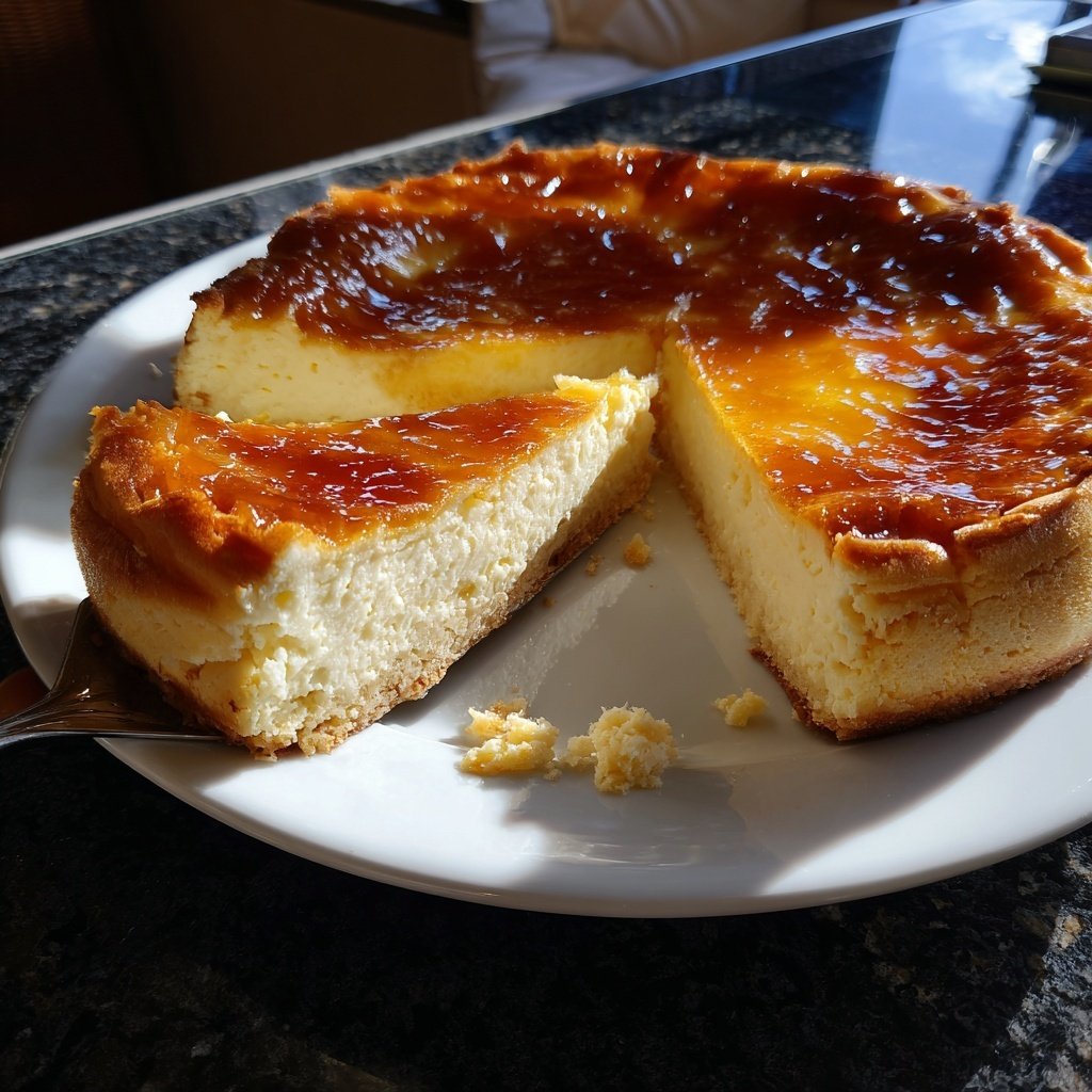 Käsekuchen mit Zitronenfruchtspiegel