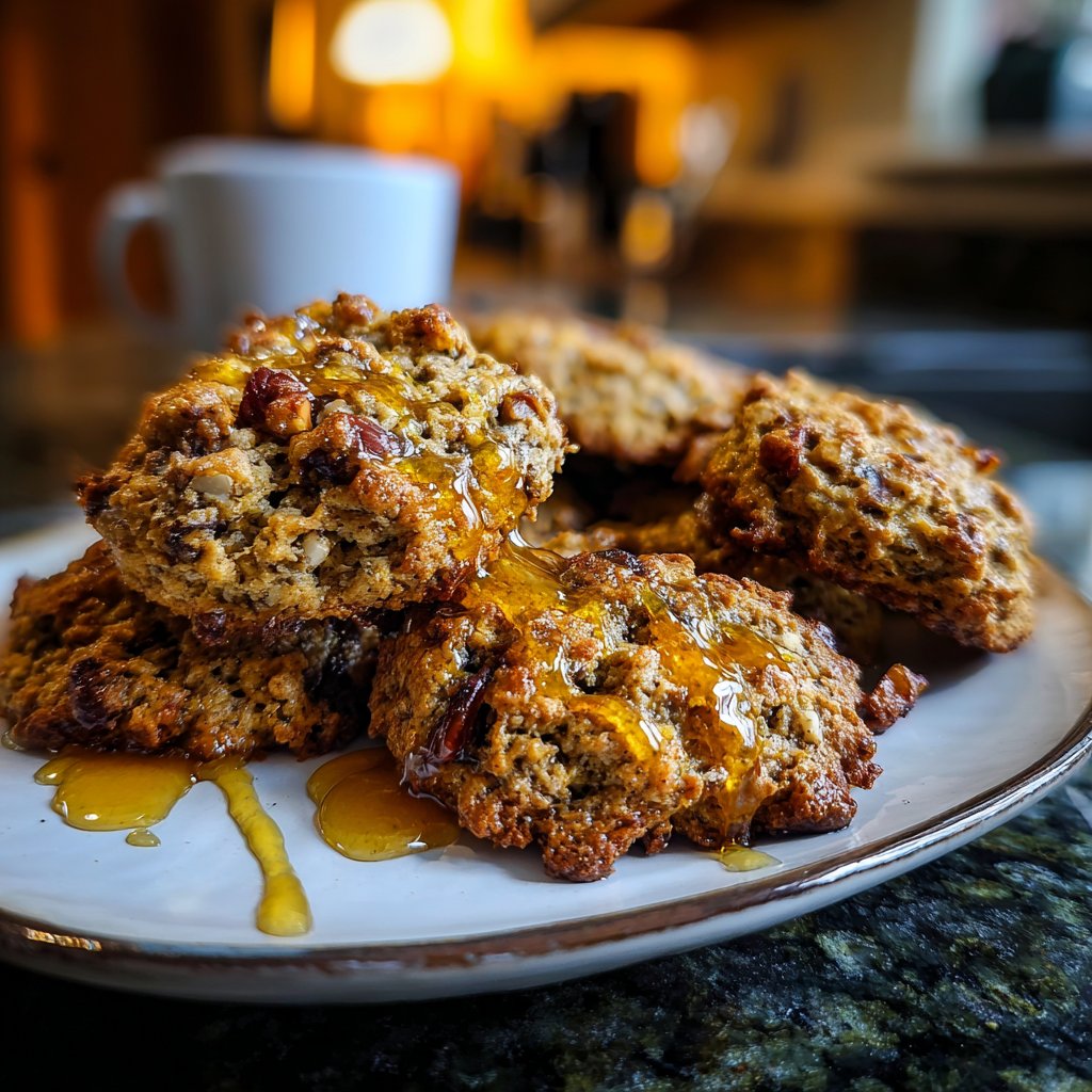 Cookies mit Nüssen und Honig