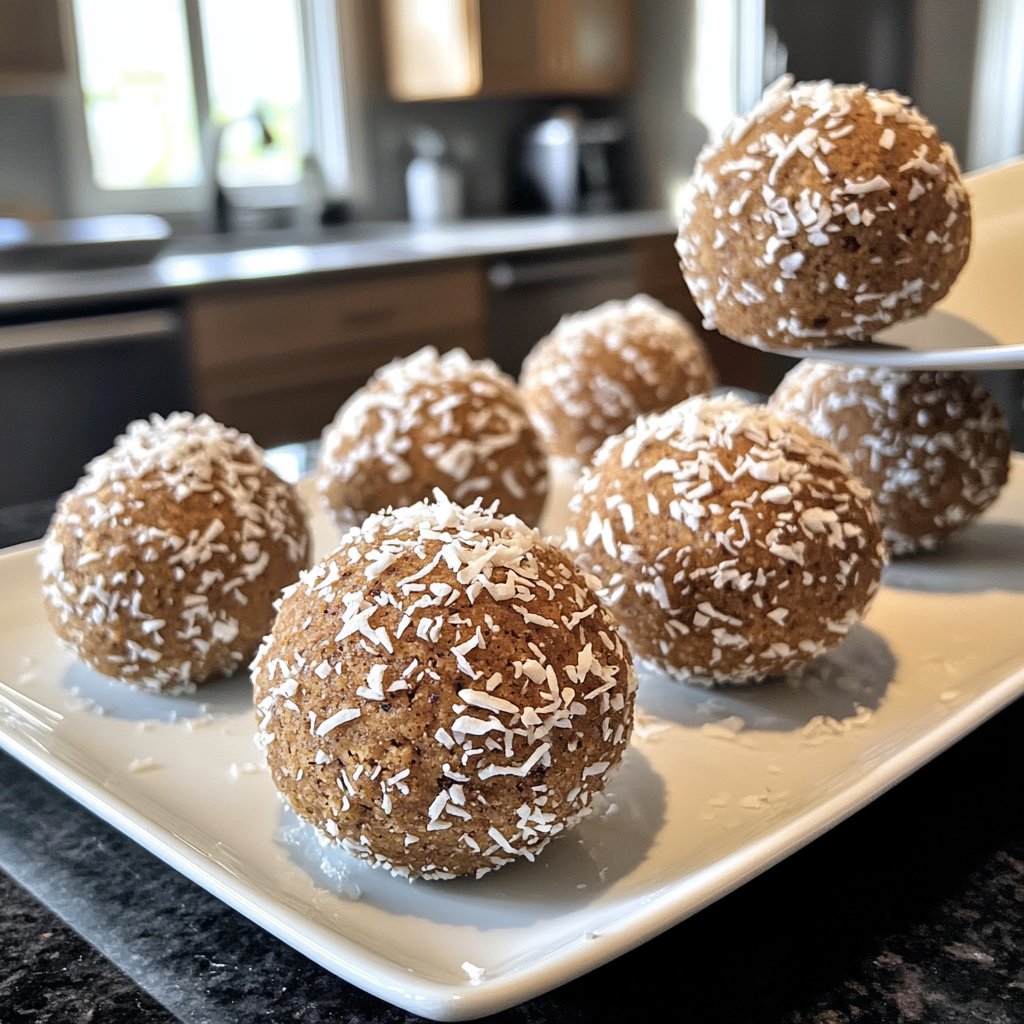 Protein Bällchen mit Vanille Proteinpulver
